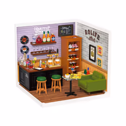 ROBOTIME Leisurely Cheers Bar, Maison miniature bricolée, Garçon/Fille, 8 an(s), Adulte/Enfant, Multicolore, Plastique