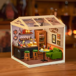ROBOTIME Leisurely Cheers Bar Maison miniature bricolée