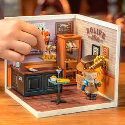 ROBOTIME Leisurely Cheers Bar Maison miniature bricolée
