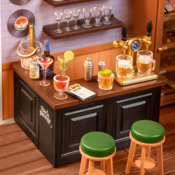 ROBOTIME Leisurely Cheers Bar Maison miniature bricolée - Vue supplémentaire 4
