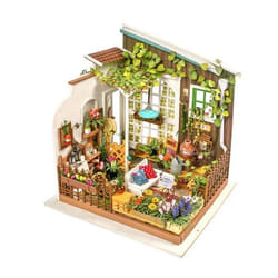 DAM Maison des fleurs des meuniers. Modèle de maison de poupée en bois à peindre et à assembler. 203 pièces. Multicolore