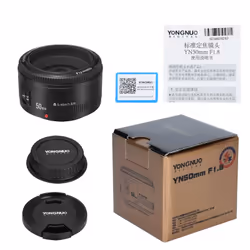 Yongnuo YN-50mm F1.8 Objectif à focalisation fixe Noir - Vue supplémentaire 6
