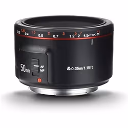 YONGNUO YN50mm F1.8II Objectif Standard Prime avec Grande Ouverture Auto Focus 0.35 Plus Proche Focale AFMF Full Frame Compat ...