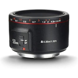 YONGNUO YN50mm F1.8II Objectif Standard Prime avec Grande Ouverture Auto Focus 0.35 Plus Proche Focale AFMF Full Frame Compatibl