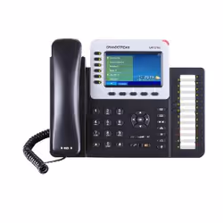 Grandstream Networks GXP-2160, Téléphone IP, Noir, Combiné filaire, Utilisateur, 6 lignes, 2000 entrées