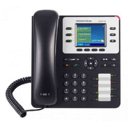 Grandstream Networks GXP2130 V2 téléphone fixe Noir, Blanc 3 lignes LCD
