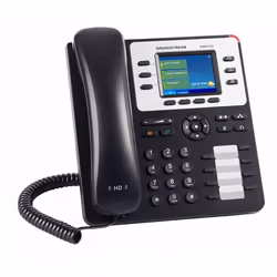 Grandstream Networks GXP2130 V2 téléphone fixe Noir, Blanc 3 lignes LCD