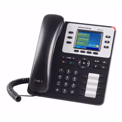 Grandstream Networks GXP2130 V2 téléphone fixe Noir, Blanc 3 lignes LCD