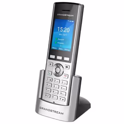 Grandstream Networks WP820, Téléphone IP, Noir, Argent, Combiné sans fil, Android, 2 lignes, 500 entrées