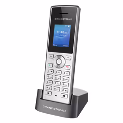 Grandstream Networks WP810, Téléphone IP, Noir, Métallique, Combiné sans fil, 2 lignes, 2.4/5 GHz, TFT
