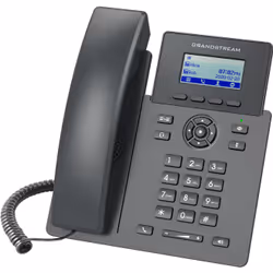 Grandstream Networks GRP2601, Téléphone IP, Noir, Combiné filaire, 1 lignes, LCD, 5,61 cm (2.21")