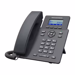 Grandstream Networks GRP2601P téléphone fixe Noir 2 lignes LCD