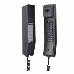 Grandstream Networks GHP611W, Téléphone IP, Noir, Combiné filaire, 2 lignes, Gigabit Ethernet, 10,100 Mbit/s