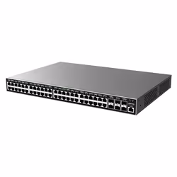 Grandstream Networks GWN7806P commutateur réseau Géré L2+ Gigabit Ethernet (10/100/1000) Connexion Ethernet, supportant l'alimentation via ce port (PoE) Gris
