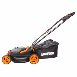 WORX WG779E tondeuse à gazon Tondeuse à gazon poussée Batterie Noir, Orange