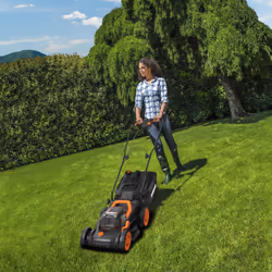 WORX WG779E tondeuse à gazon Tondeuse à gazon poussée Batterie Noir, Orange - Vue supplémentaire 4