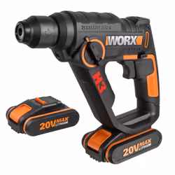 WORX WX390.1, SDS Plus, Noir, Orange, 900 tr/min, 1,2 J, 5000 bpm, 1 cm