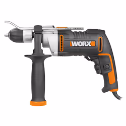 WORX WX318 perceuse 3000 tr/min Sans clé 2,4 kg Noir, Ocre