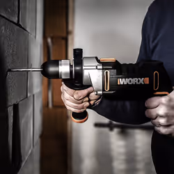 WORX WX318 perceuse 3000 tr/min Sans clé 2,4 kg Noir, Ocre - Vue supplémentaire 4