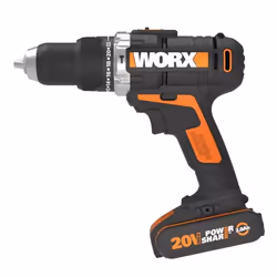 WORX WX372, Perceuse à poignée pistolet, Sans clé, Brossé, 1,3 cm, 1800 tr/min, 4 cm