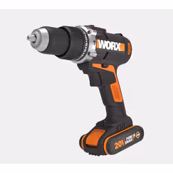 WORX WX372 perceuse 1800 tr/min Sans clé 1,65 kg Noir, Orange, Argent