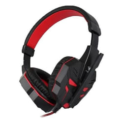 AULA LB-01 Casque Avec fil Arceau Jouer USB Type-A Noir, Rouge