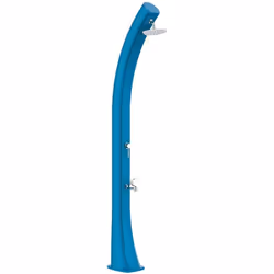 Grande Douche Solaire Bleue Modèle Rioxxl Ss0935xxl Blue. Structure Incurvée En Polyéthylène Haute Densité, Idéale Pour Le Ja ...