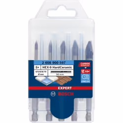 Bosch Expert 2 608 900 597, Perceuse, Ensemble de forets, Verre, Tuile de toit, Carrelage doux, pierre, Carrelage, Carbone, T ...