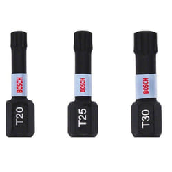 Peu de tournevis Bosch Impact Control; T20/25/30; 25 mm; 3 unités