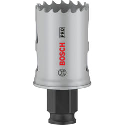 Bosch - 1x Crown Saw pro Multi Material Power Change Plus (pour bois tendre, plaques de plâtre, ø 33 mm, accessoires professionnels pour le perçage)