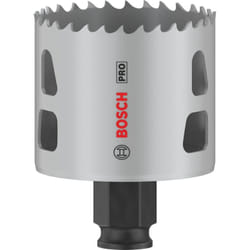 Bosch - 1x Crown Saw pro Multi Material Power Change Plus (pour bois tendre, plaques de plâtre, ø 56 mm, accessoires professionnels pour le perçage)