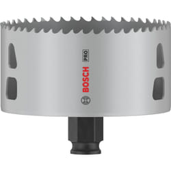 Bosch - 1x Crown Saw pro Multi Material Power Change Plus (pour bois tendre, plaques de plâtre, ø 95 mm, accessoires professionnels pour le perçage)