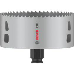 Bosch - 1x Crown Saw pro Multi Material Power Change Plus (pour bois tendre, plaques de plâtre, ø 108 mm, accessoires professionnels pour le perçage)
