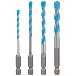 Bosch - expert HEX-9 Jeu de forets Multi Construction, 4/5/6/8 mm, 4 pièces - 2608902368