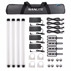 Nanlite PavoTube II 15X 4Kit, 18 W, LED, Blanc, 2700 K, 12000 K, Noir, Blanc
