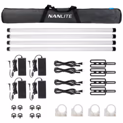 Nanlite PT30X4KIT, 36 W, LED, Blanc, 2700 K, 12000 K, Noir, Blanc