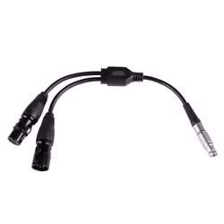 Nanlite CB-DMX-ACP-1/2, Diviseur de câbles, Noir, Mâle/Femelle, Chine, 90 mm, 140 mm