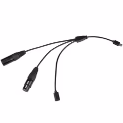 Nanlite CB-DMX-USBC-1/3, Diviseur de câbles, Noir, Mâle/Femelle, PavoTube T8-7X LED Pixel Tube, Chine, USB Type-C, XLR