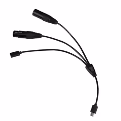 Nanlite CB-DMX-USBC-1/3 séparateur ou commutateur de câbles Diviseur de câbles Noir