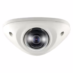 Laissez vous séduire par la mini caméra dôme réseau antivandale de Samsung - Hanwha e sa qualité professionnelle due, entre a ...