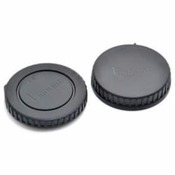 JJC Set de 2 bouchons photo: bouchon arrière dobjectif + bouchon de boitier caméra pour Nikon 1