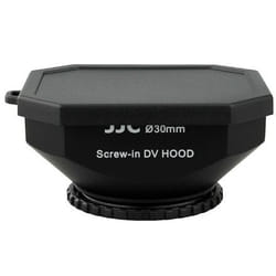 JJC LH-DV30B capuchon pour objectifs 3 cm Rond Noir