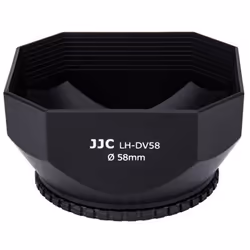 JJC LH-DV58B capuchon pour objectifs Pétale Noir