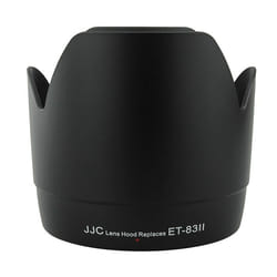JJC LH-83II capuchon pour objectifs Rond Noir