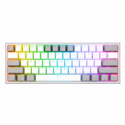 REDRAGON K617-RGB Fizz RGB White/Grey, Avec fil, USB, Clavier mécanique, Noir