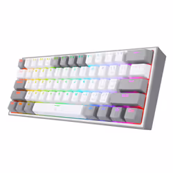 REDRAGON K617-RGB Fizz RGB White/Grey clavier USB Noir