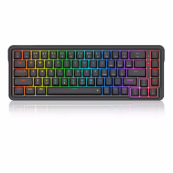 REDRAGON K709-RGB Nova, Sans fil, USB + RF Wireless + Bluetooth, Clavier mécanique, Noir