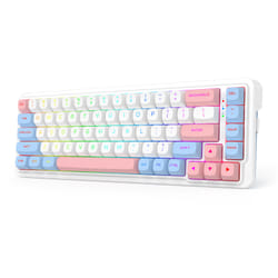 REDRAGON K709WBP-RGB-PRO NOVA clavier USB + RF Wireless + Bluetooth Blanc