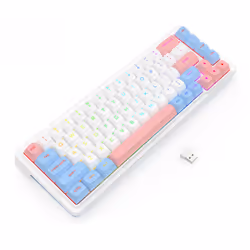 REDRAGON K709WBP-RGB-PRO NOVA clavier USB + RF Wireless + Bluetooth Blanc