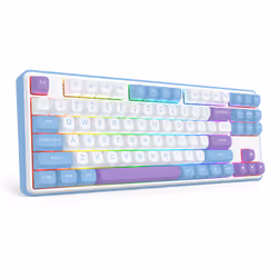 REDRAGON K707WBP-RGB-PRO StarBlade clavier USB + RF Wireless + Bluetooth Blanc